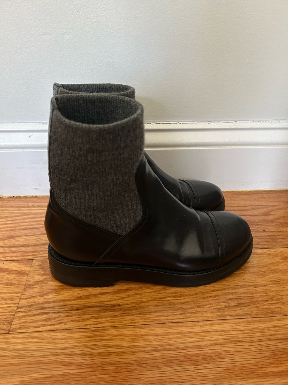 J.Crew Spazzo Rib-cuff boots in Italian leather - Picture 3 of 6
